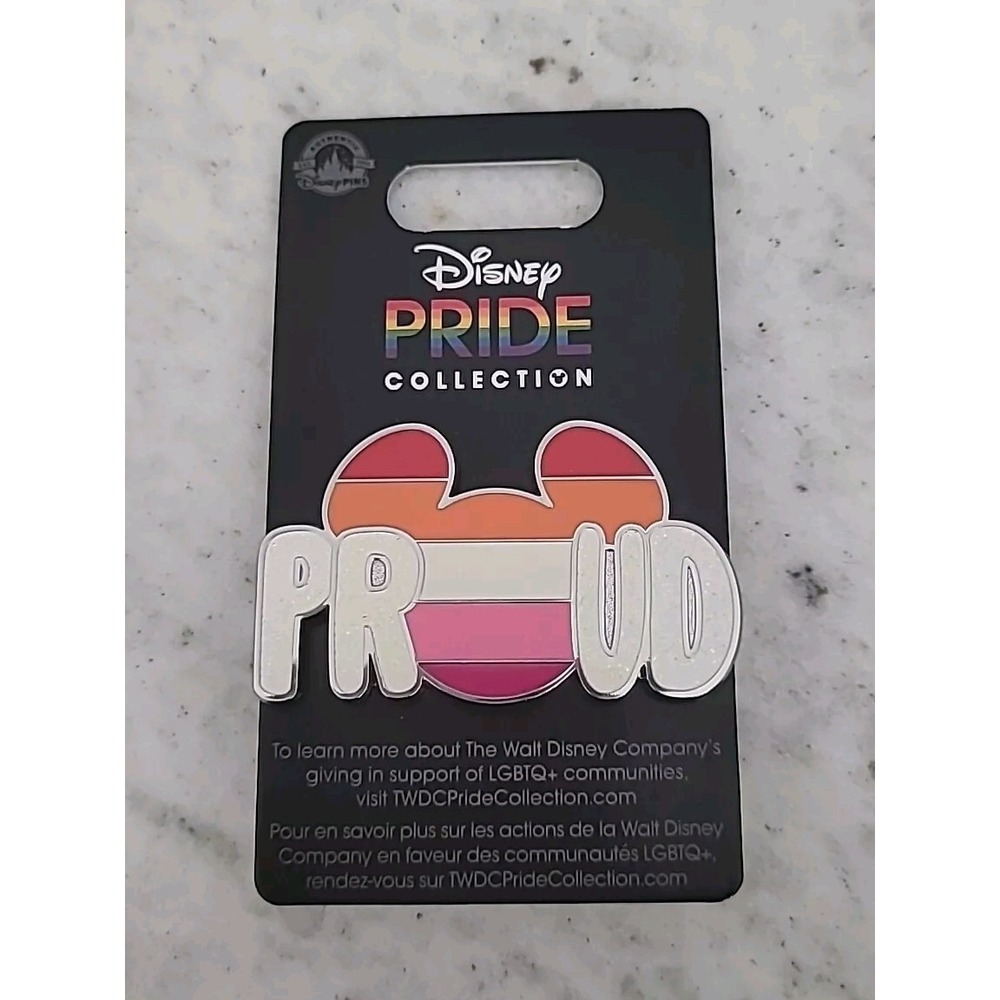 Pride Collection Mickey Mouse Icon Lesbian Flag Disney Pin